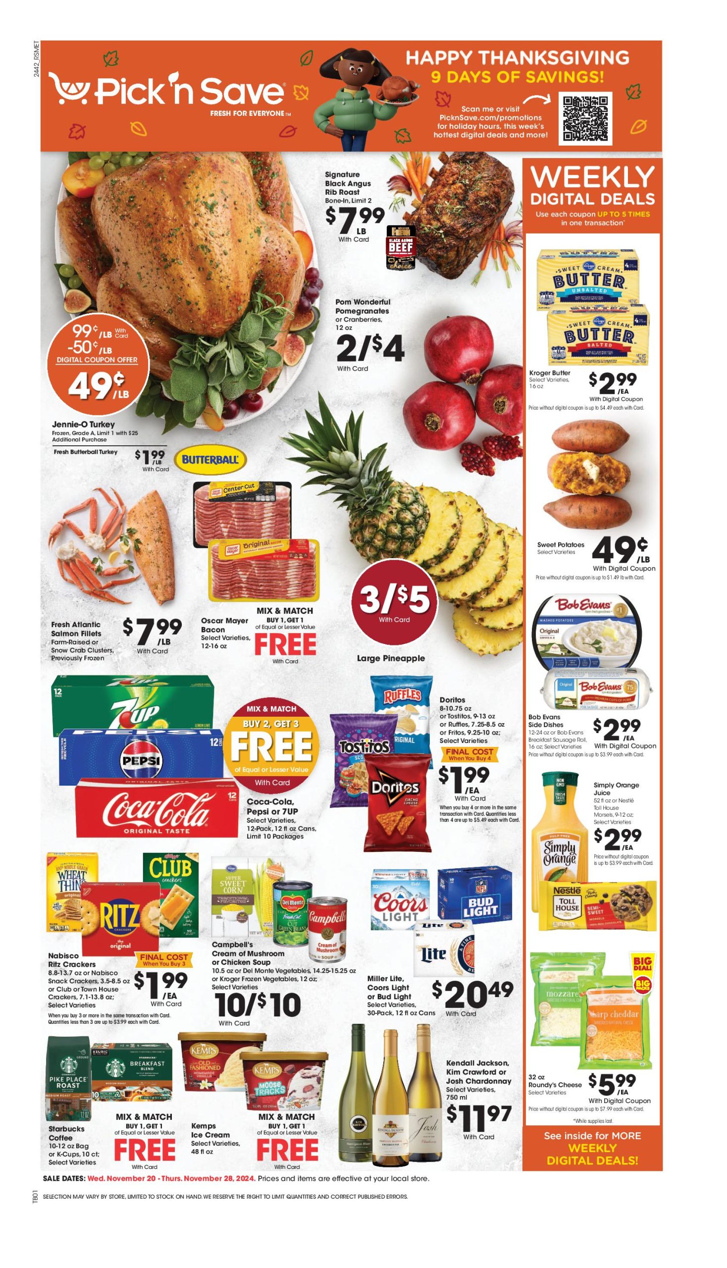 Pick n Save Weekly Ad 11 20 24 - Page 1