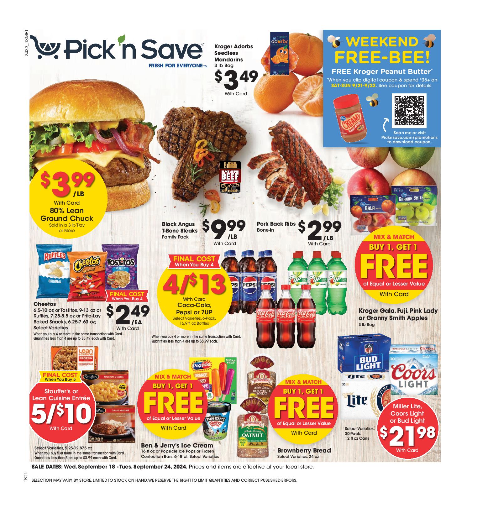 Pick n Save Weekly Ad 9 18 24 - Page 1