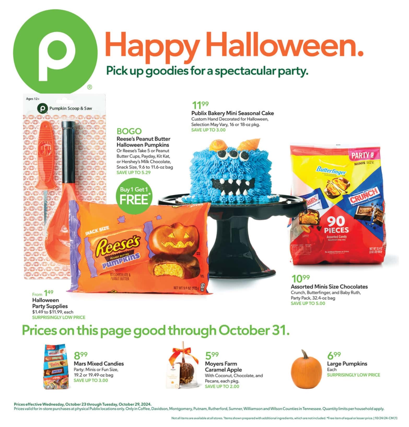 Publix Weekly Ad Bogo 10 23 24 - Page 1