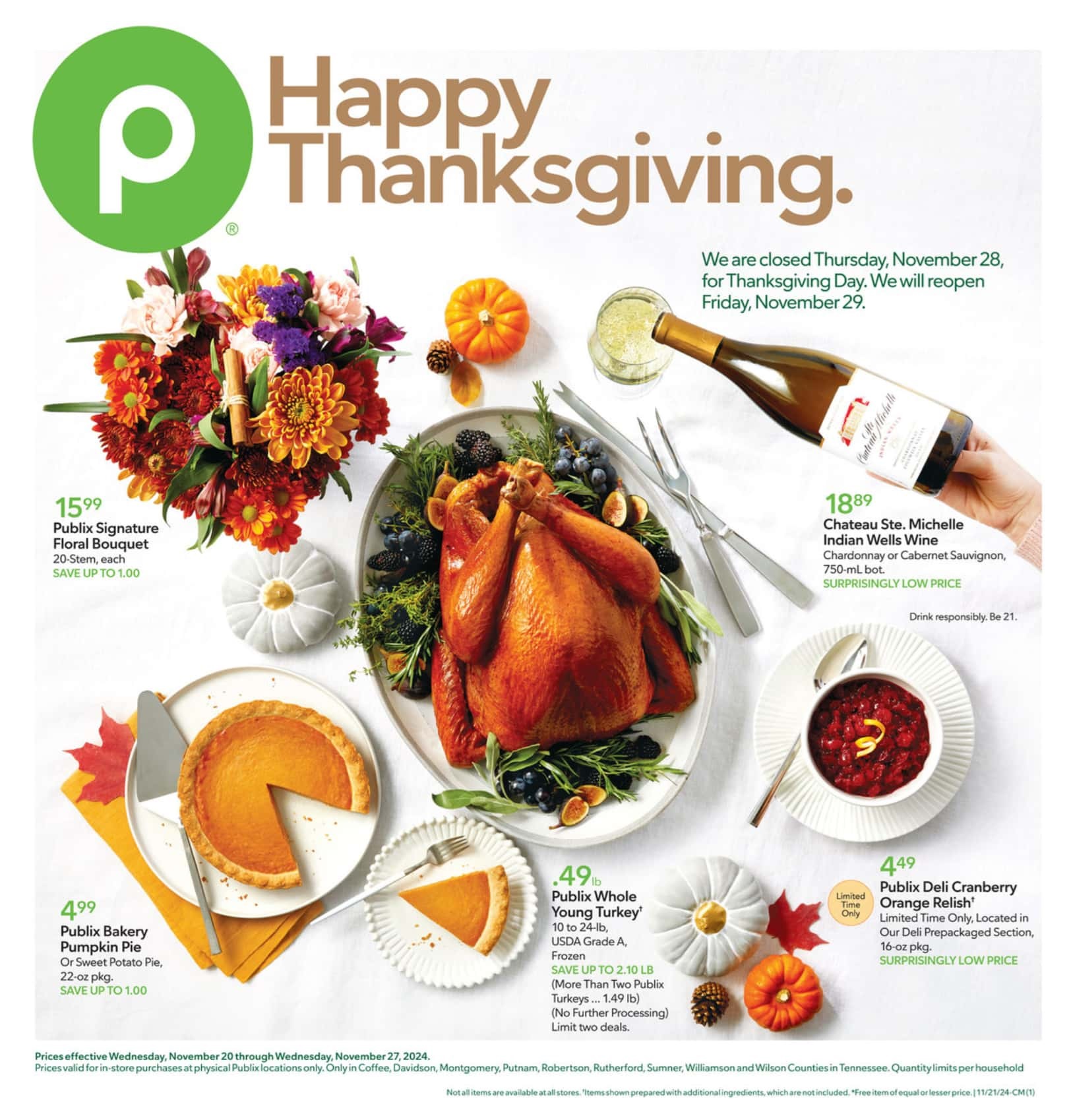 Publix Weekly Ad Bogo 11 20 24 - Page 1