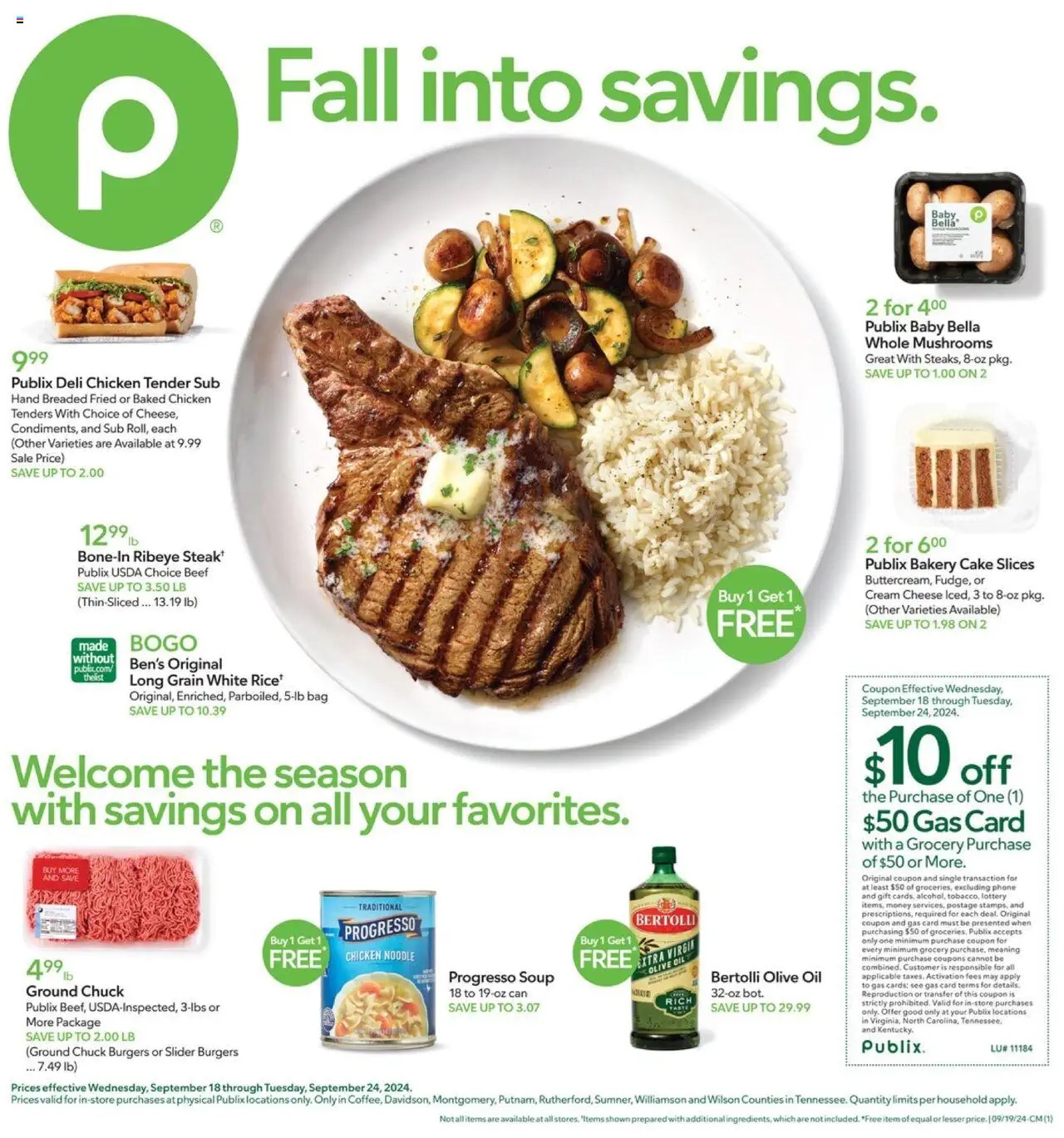 Publix Weekly Ad Flyer 9 18 24 - Page 1