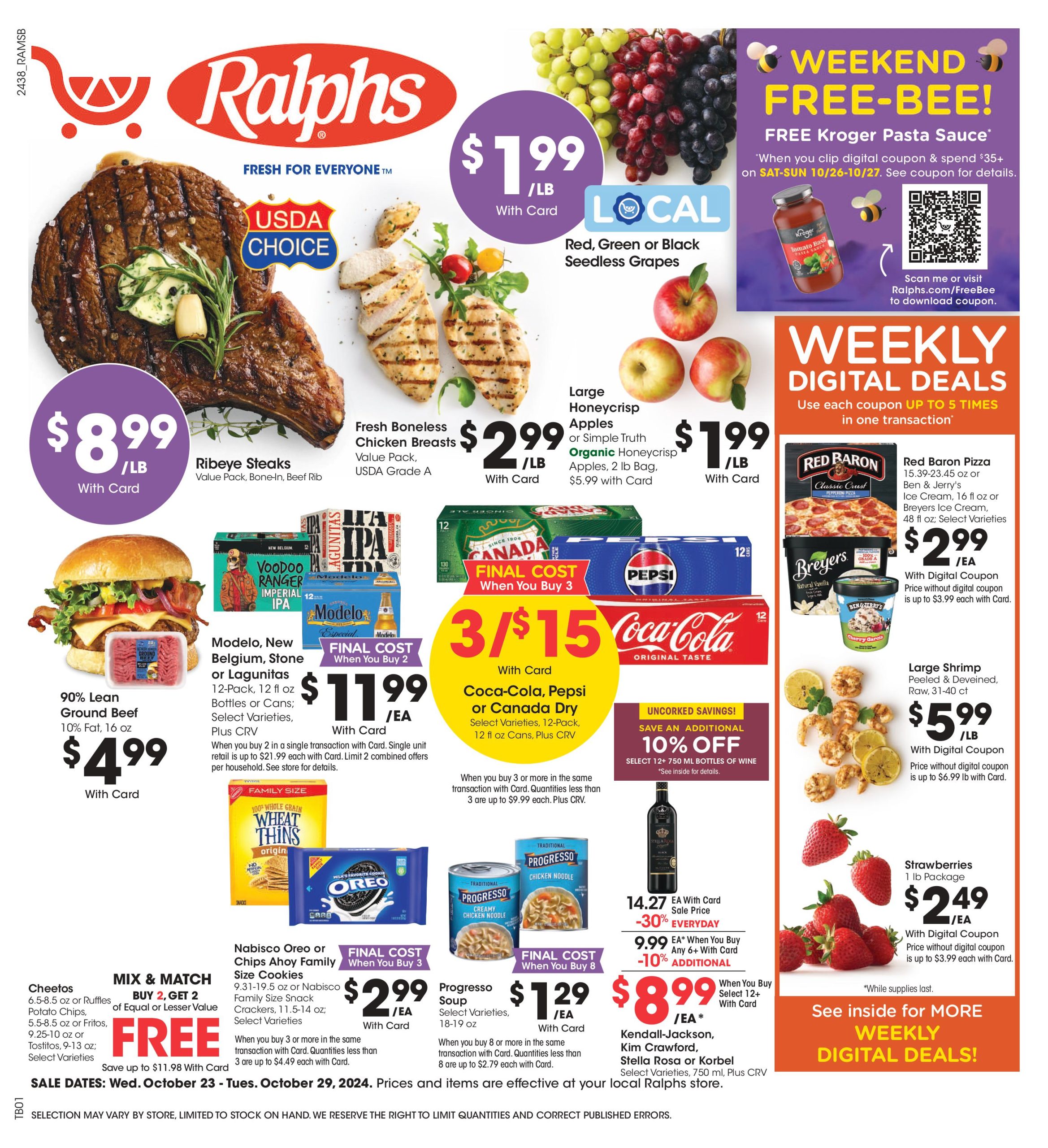 Ralphs Weekly Ad 10 23 24 - Page 1