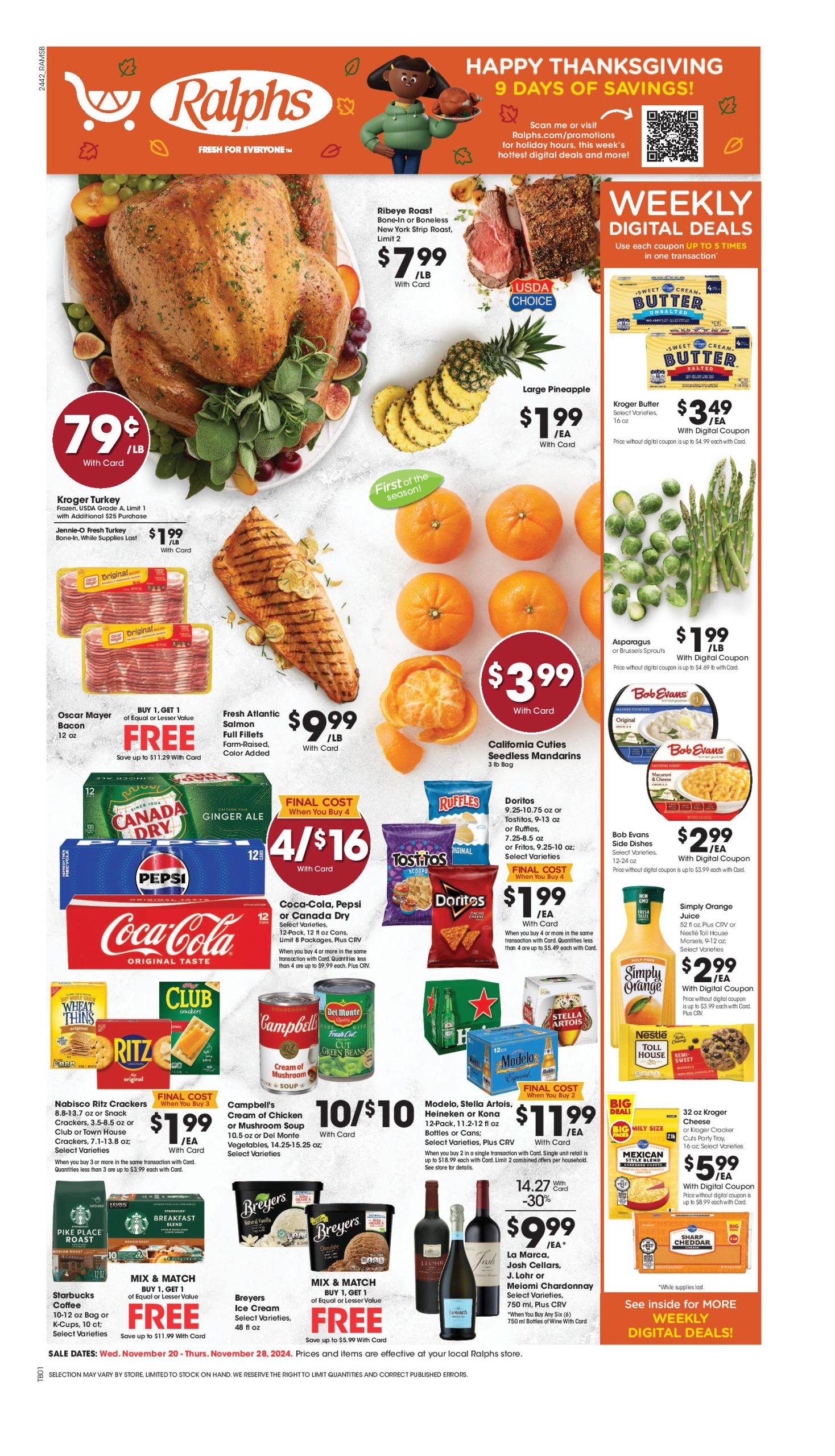 Ralphs Weekly Ad 11 20 24 - Page 1