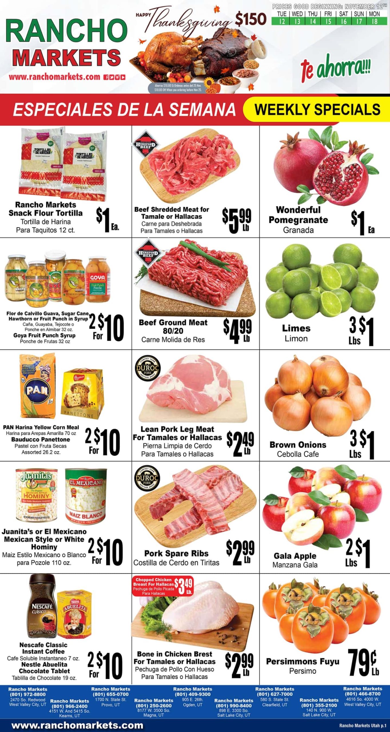 Rancho Markets Ad 11 12 24 - Page 1