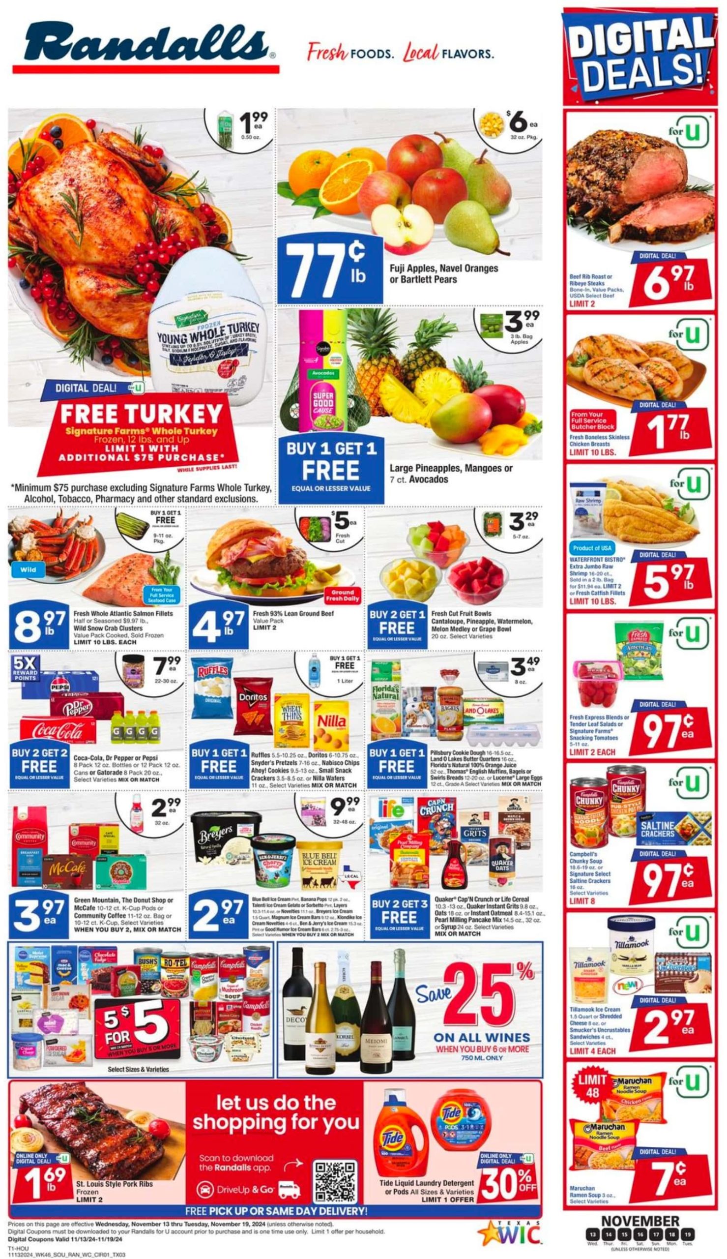 Randalls Weekly Ad 11 13 24 - Page 1