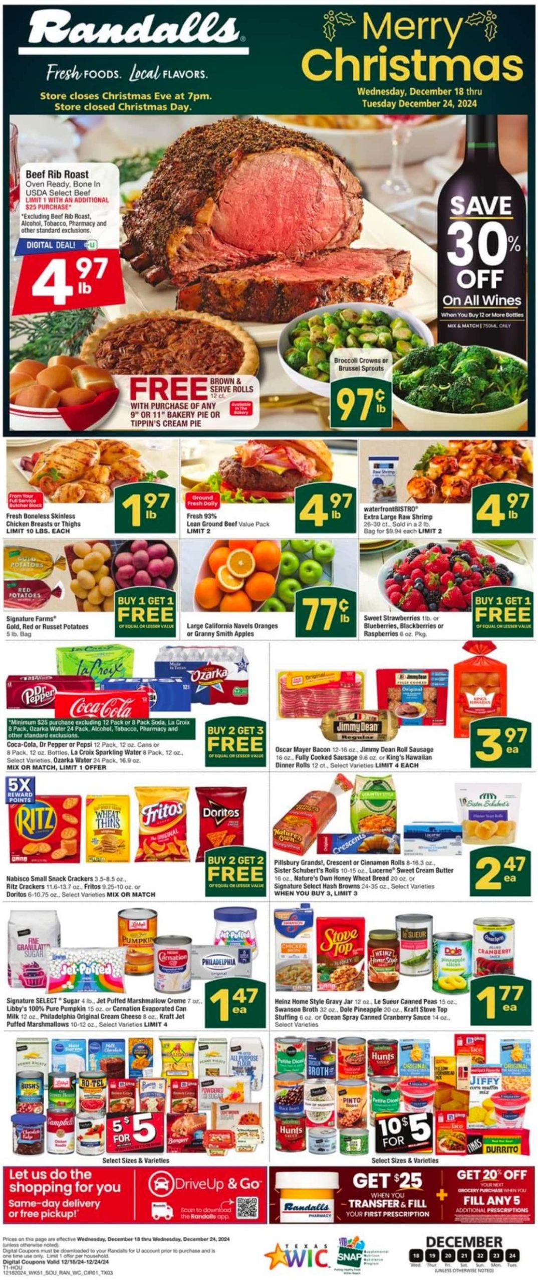 Randalls Weekly Ad 12 18 24 - Page 1