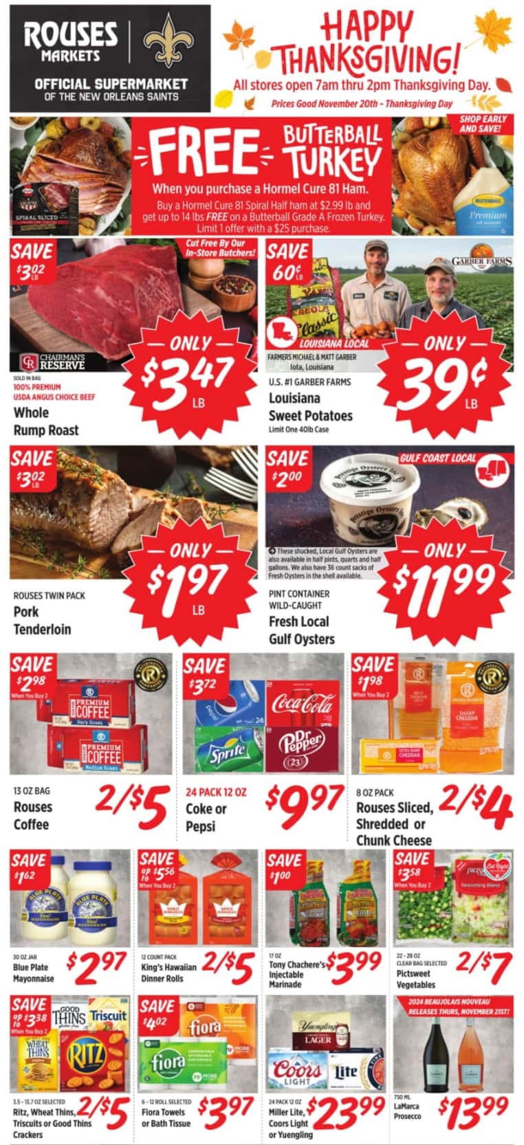 Rouses Weekly Ad 11 20 24 - Page 1