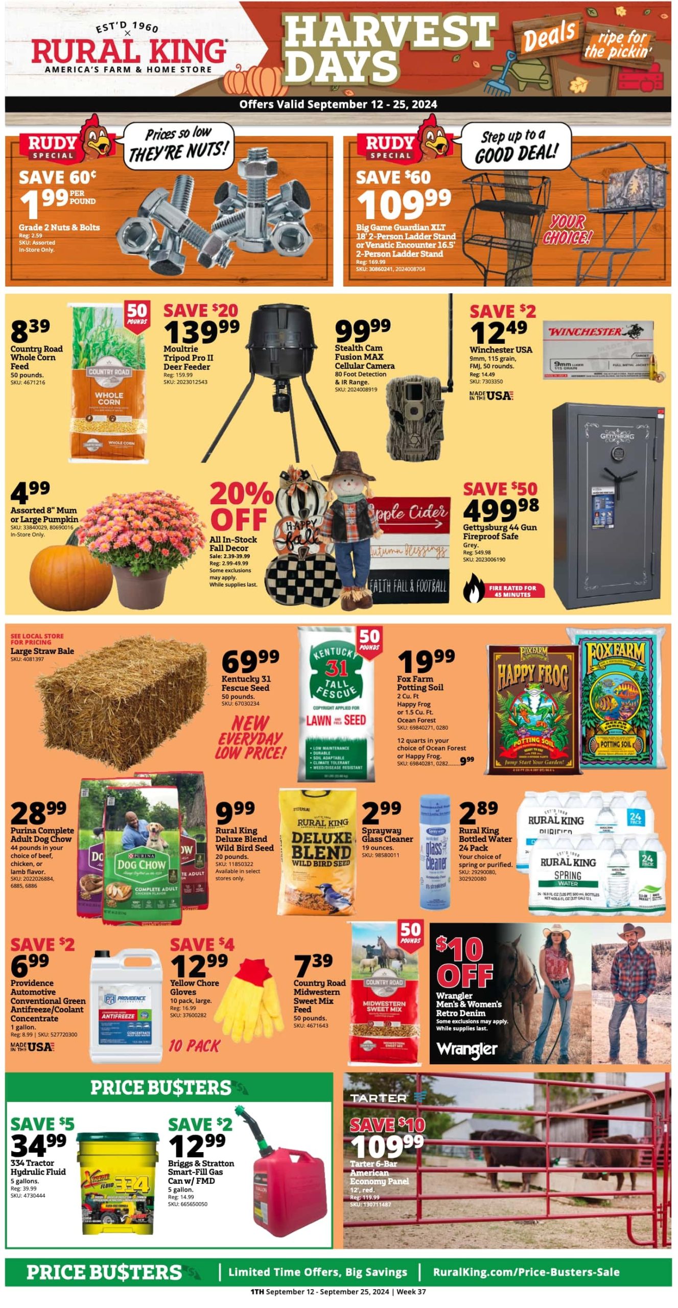 Rural King Weekly Ad September 12 - 18, 2024 - Page 1