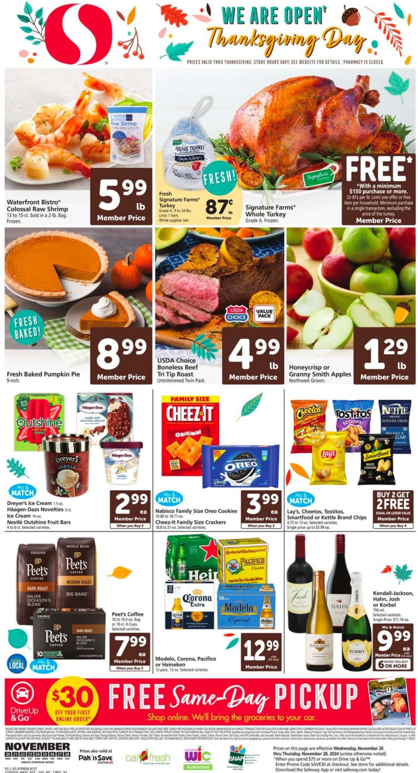 Safeway Weekly Ad 11 20 24 - Page 1