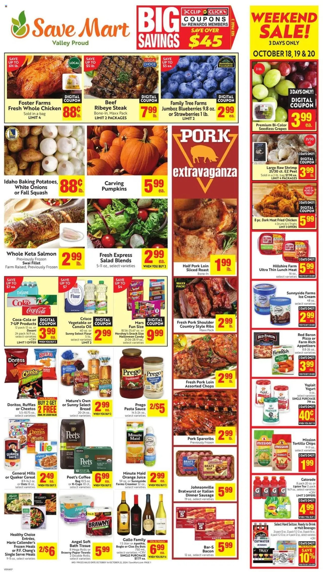 Save Mart Weekly Ad 10 16 24 - Page 1