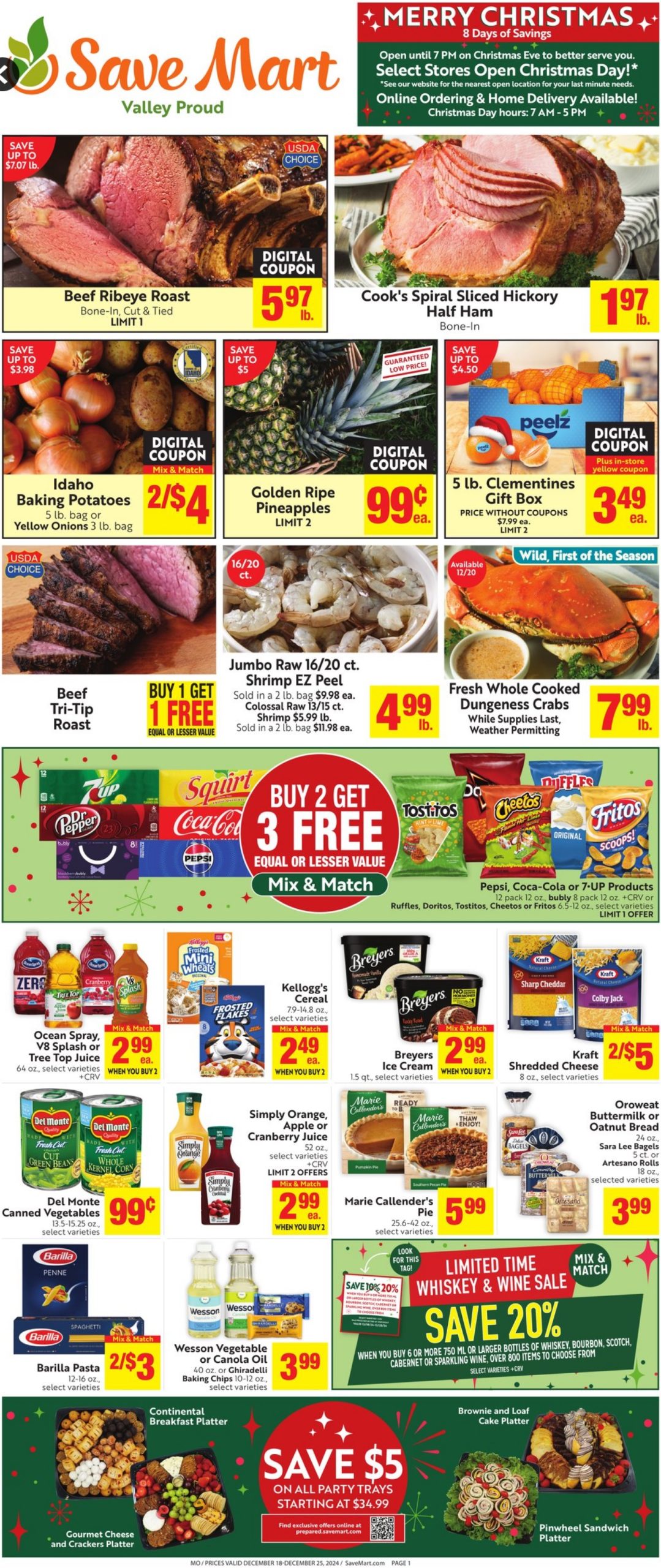 Save Mart Weekly Ad 12 18 24 - Page 1