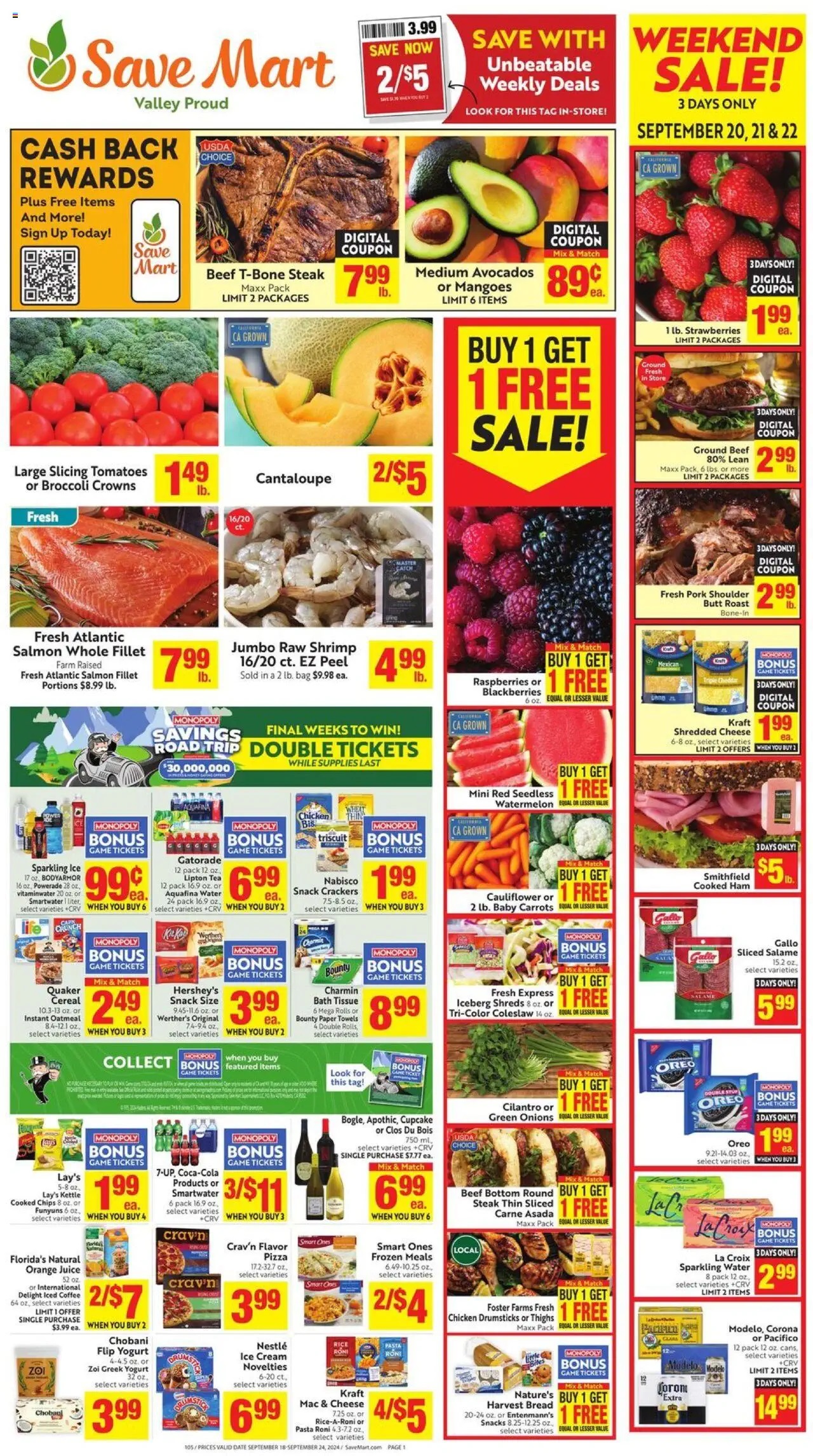 Save Mart Weekly Ad 9 18 24 - Page 1