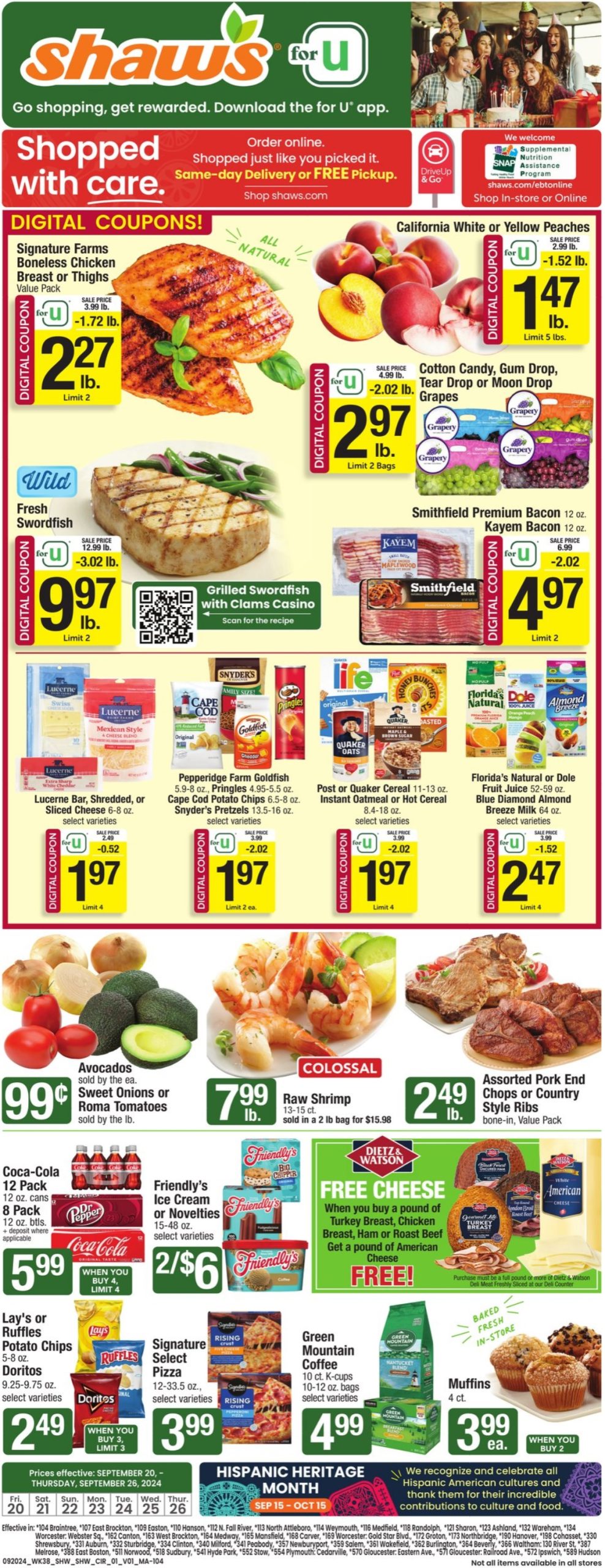 Shaws Weekly Flyer 9 20 24 - Page 1