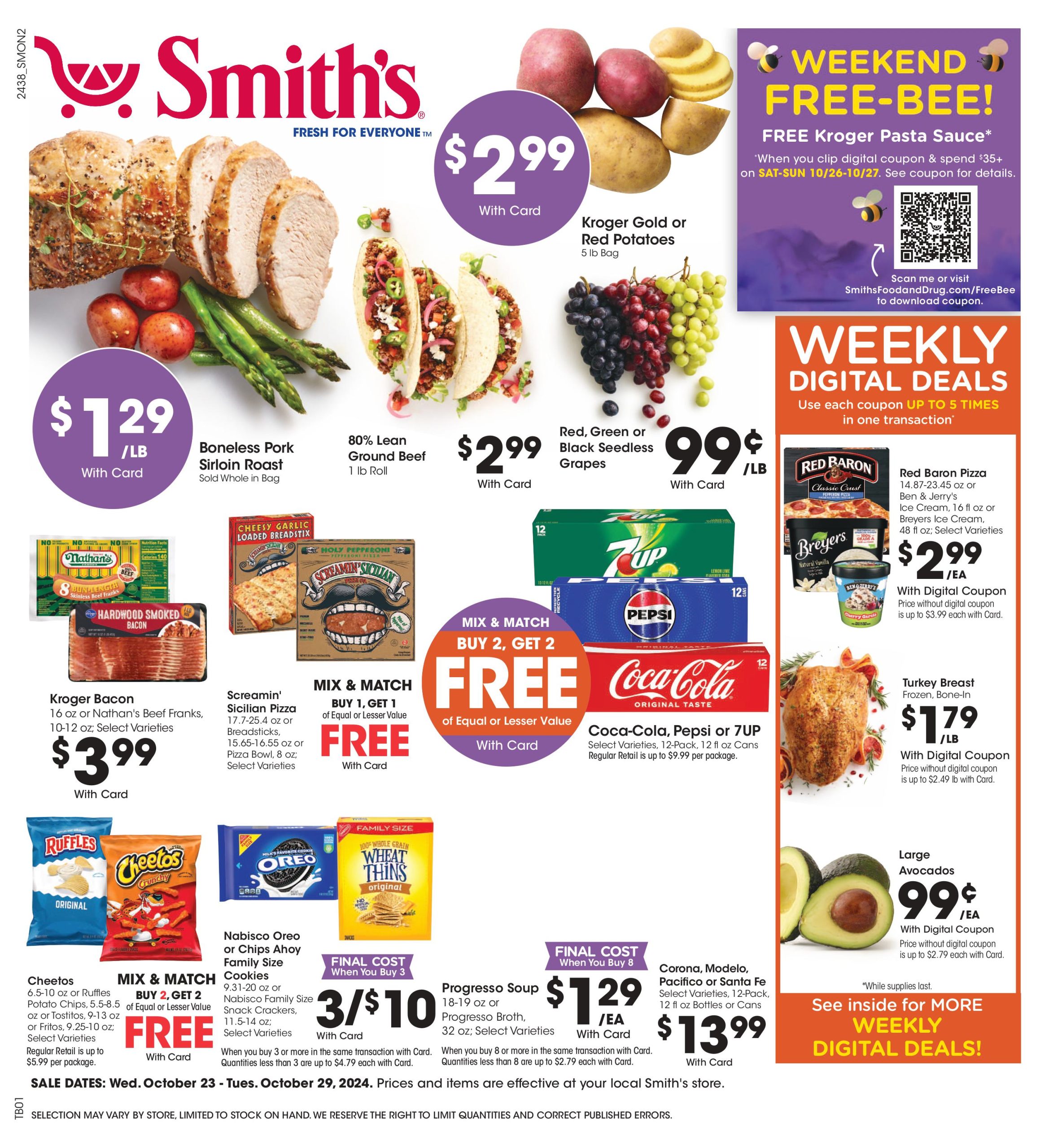 Smith's Weekly Ad 10 23 24 - Page 1