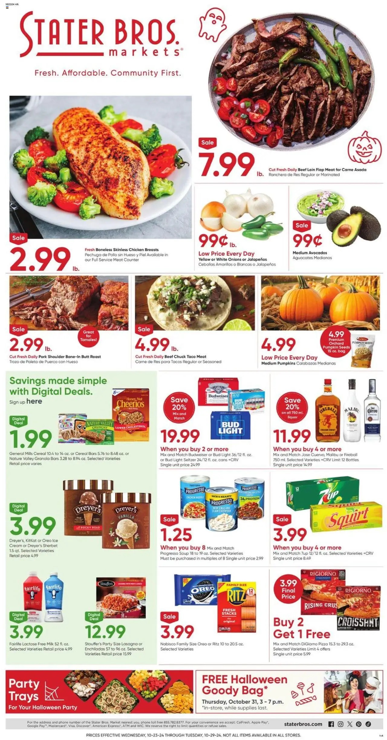 Stater Bros Weekly Ad 10 23 24 - Page 1