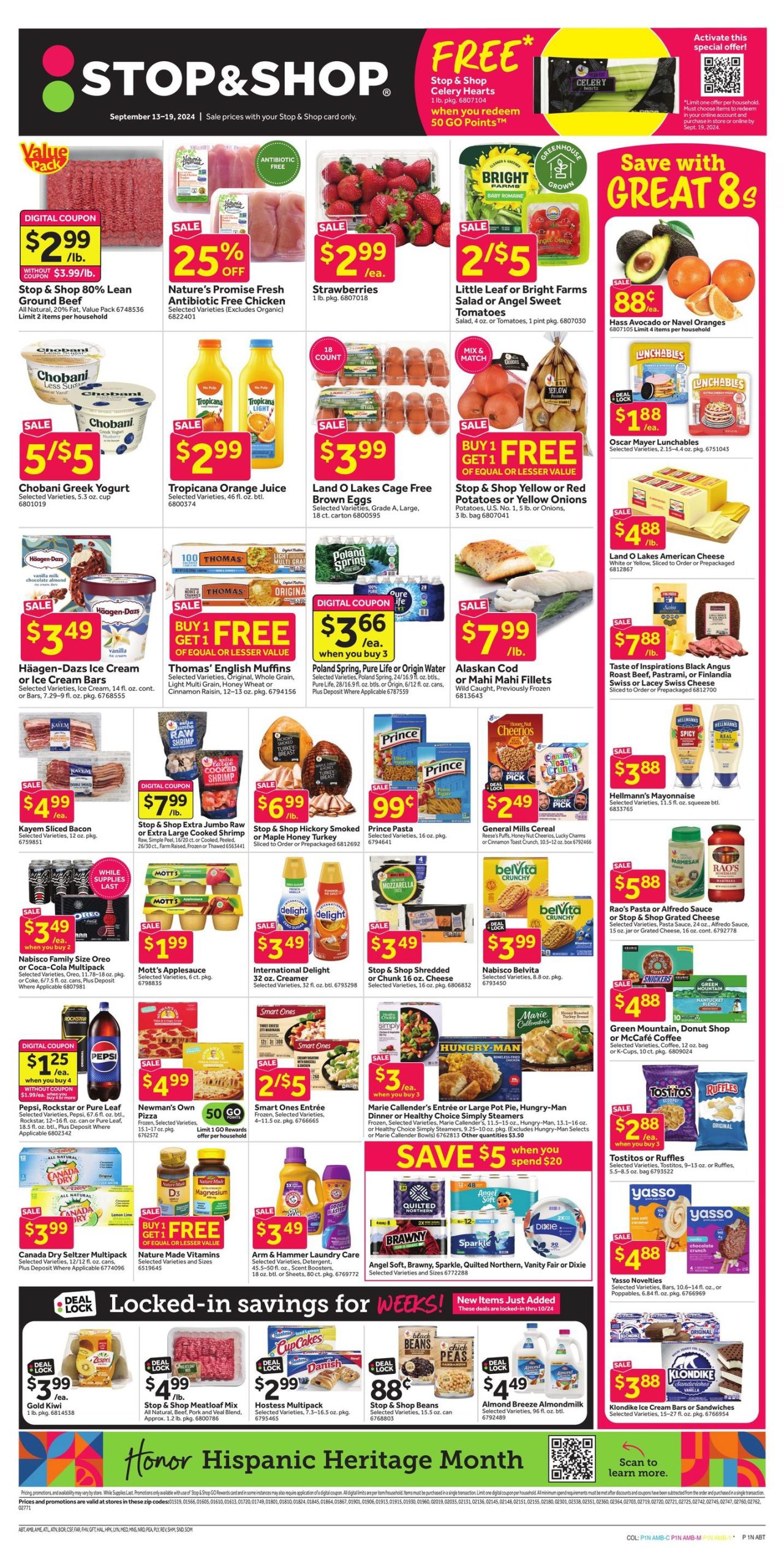 Stop and Shop Circular September 13 - 19, 2024 - Page 1