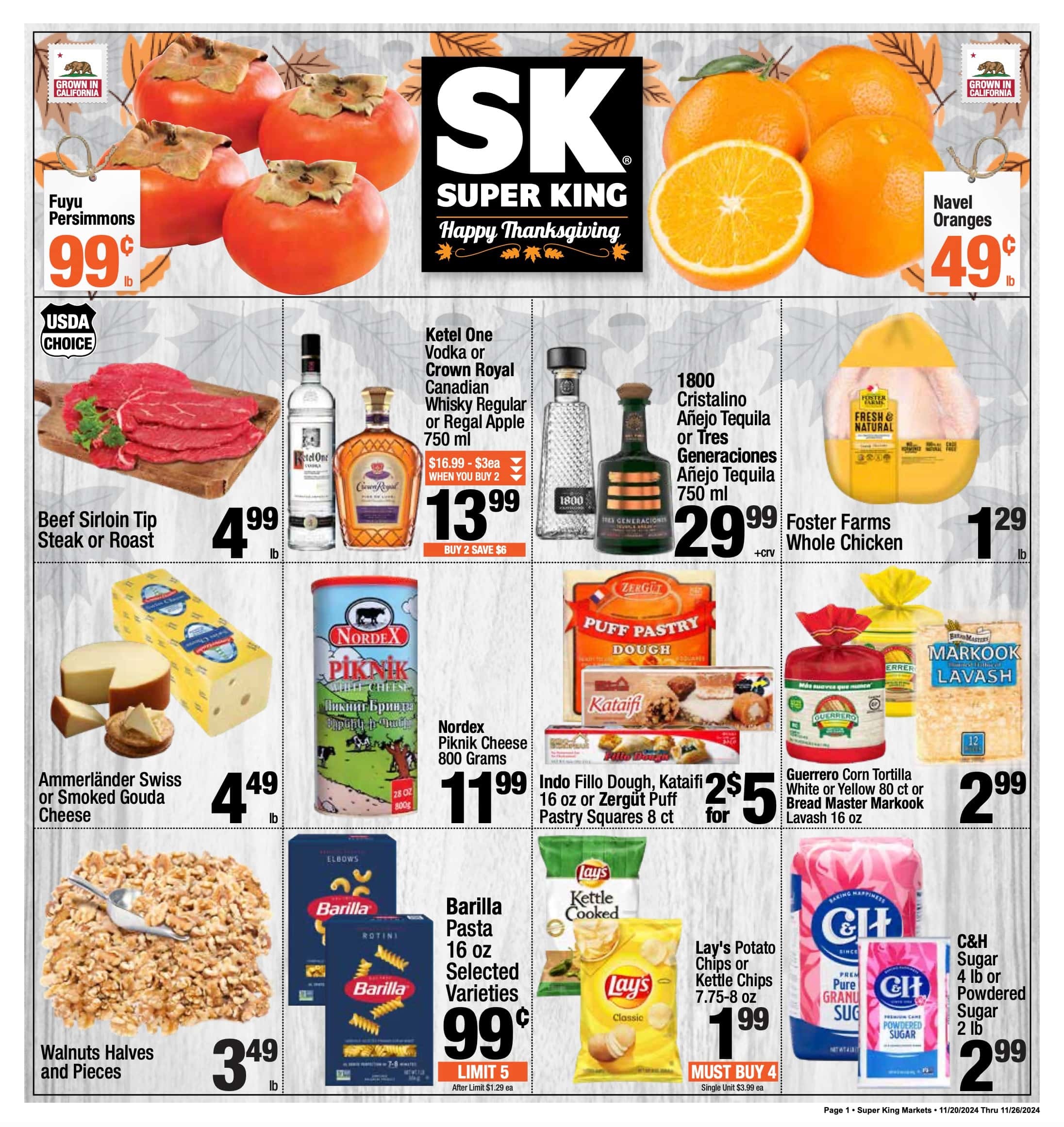 Super King Weekly Ad 11 20 24 - Page 1