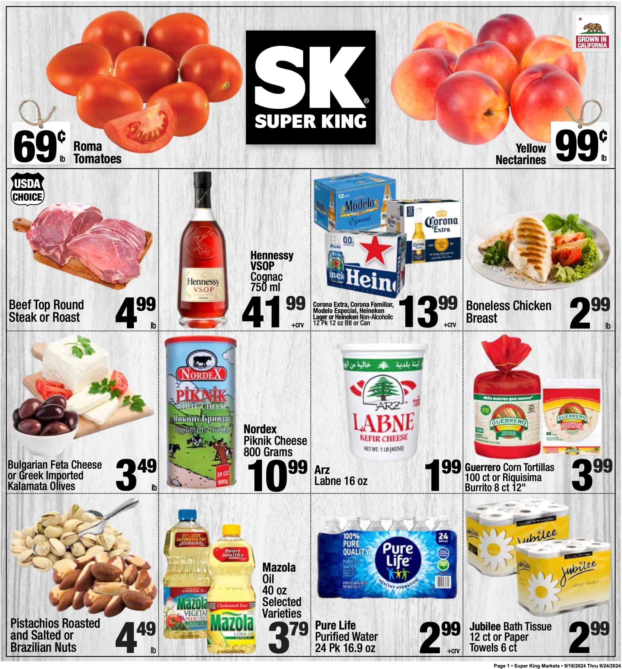 Super King Weekly Ad 9 18 24 - Page 1