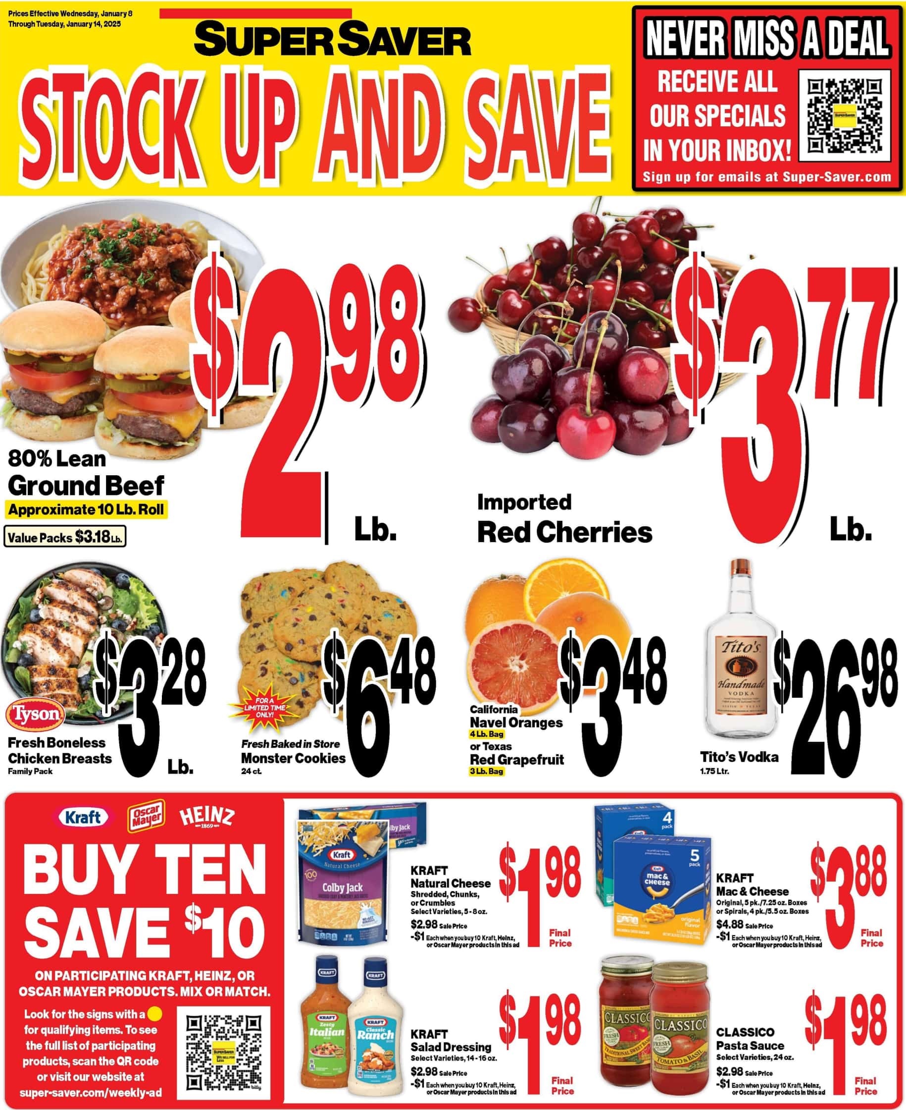 Super Saver Weekly Ad 1 8 25 - Page 1