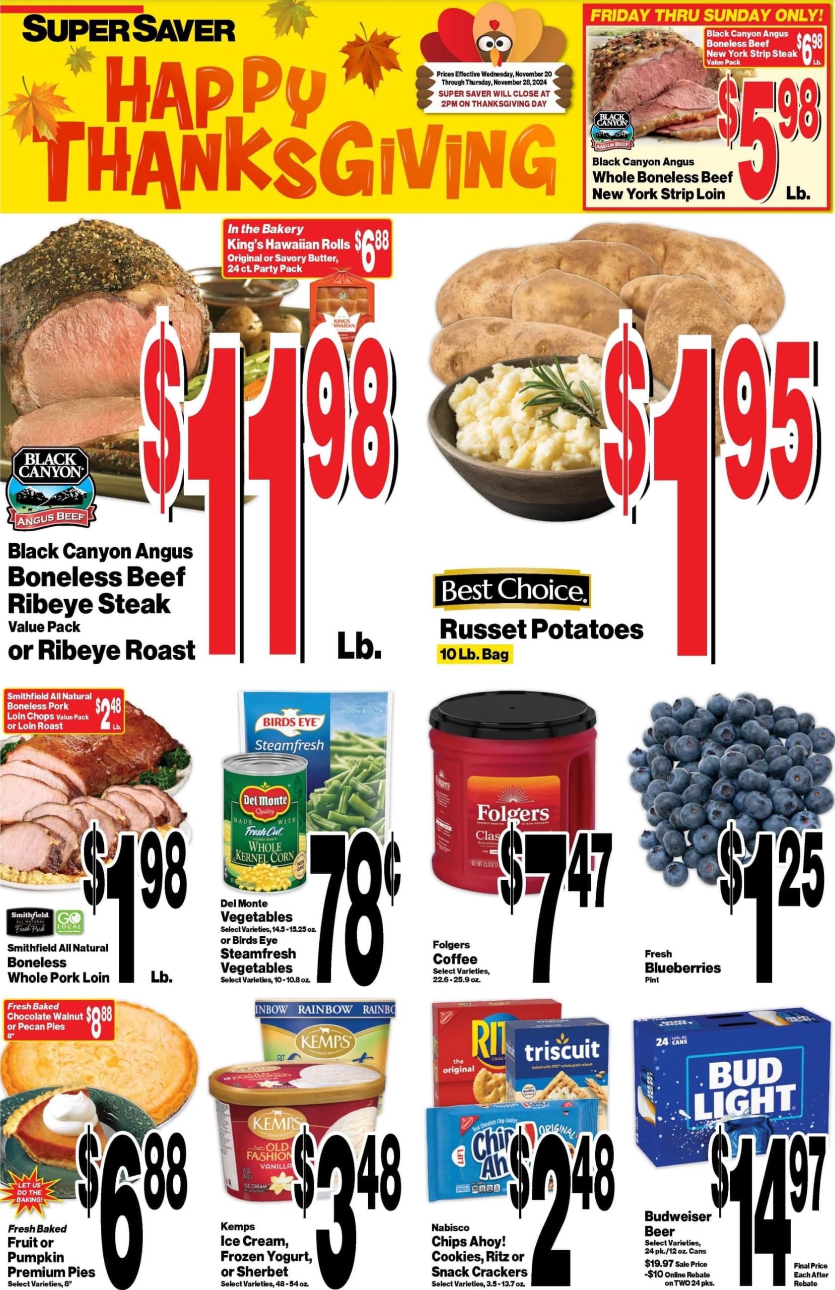 Super Saver Weekly Ad 11 20 24 - Page 1