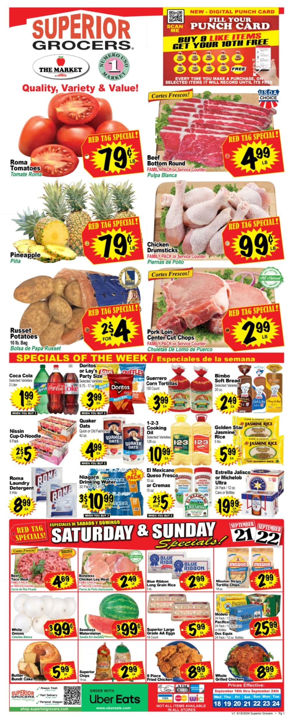 Superior Grocers Weekly Ad 9 18 24 - Page 1