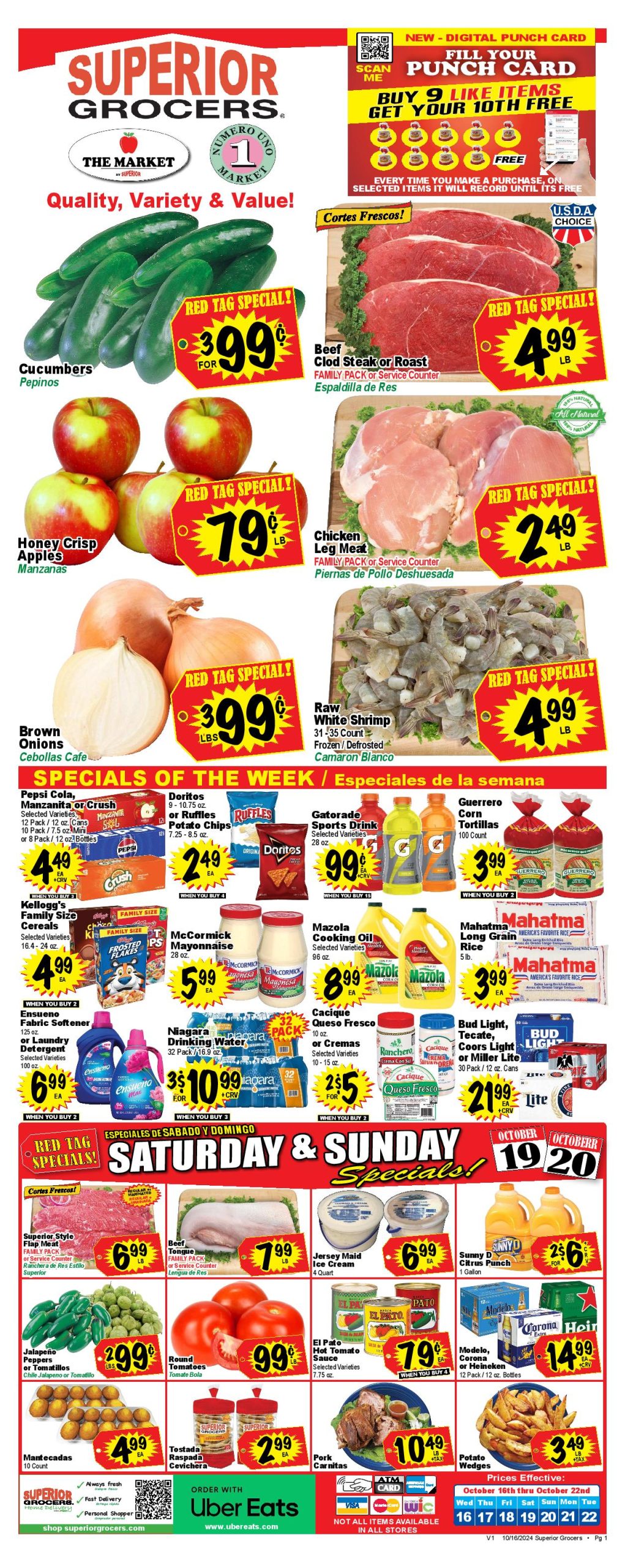 Superior Weekly Ad 10 16 24 - Page 1