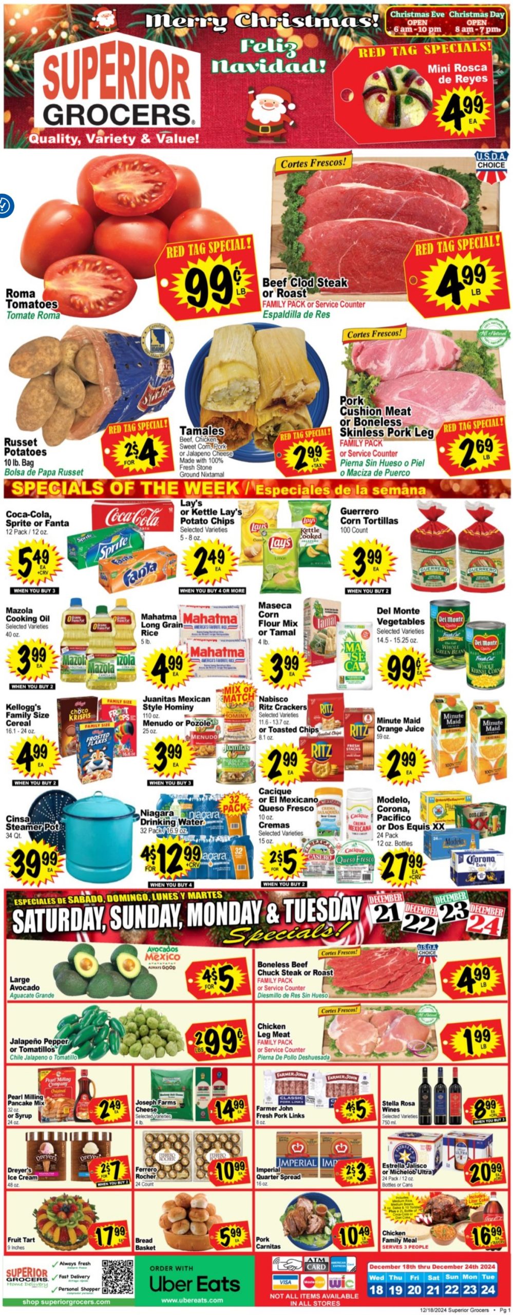 Superior Weekly Ad 12 18 24 - Page 1