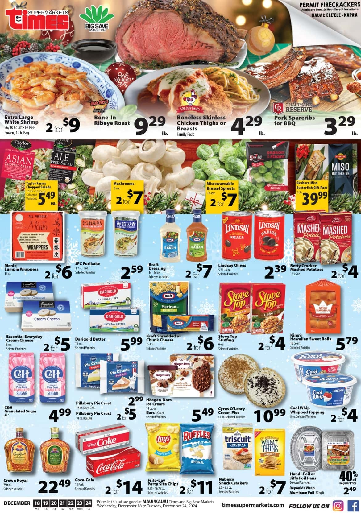 Times Supermarket Weekly Ad 12 18 24 - Page 1