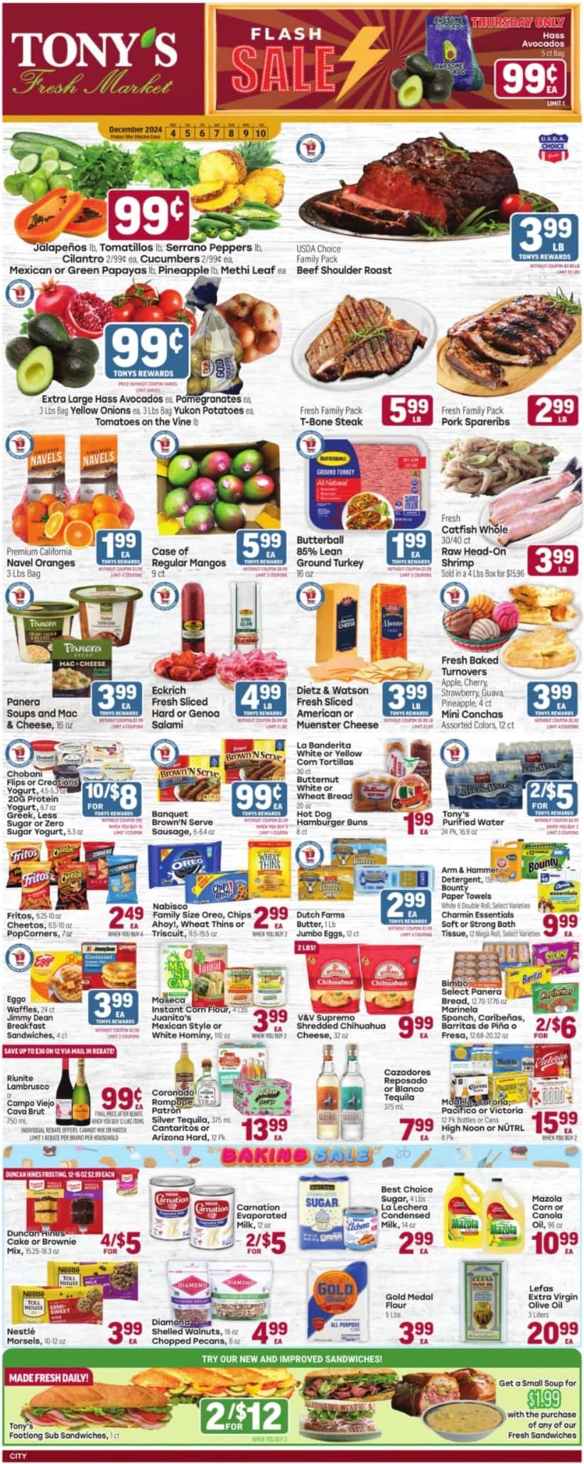 Tony's Weekly Ad 12 4 24 - Page 1