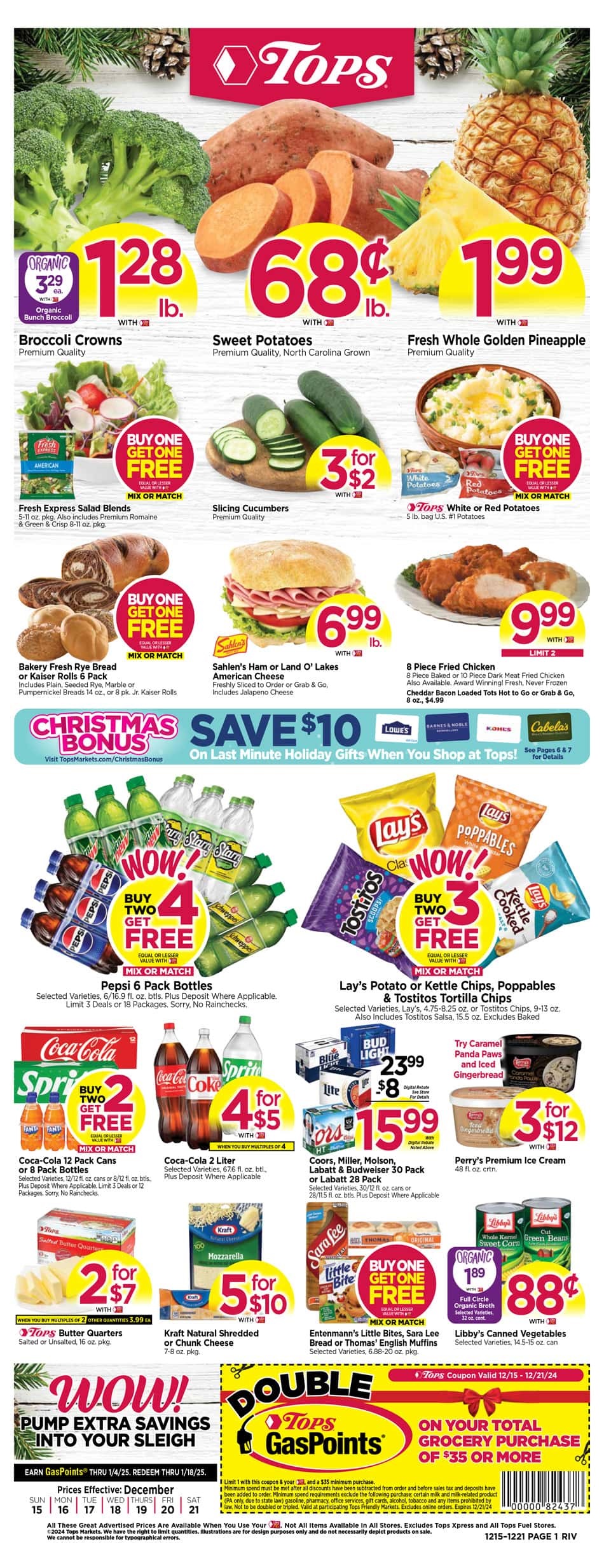 Tops Weekly Ad 12 15 24 - Page 1