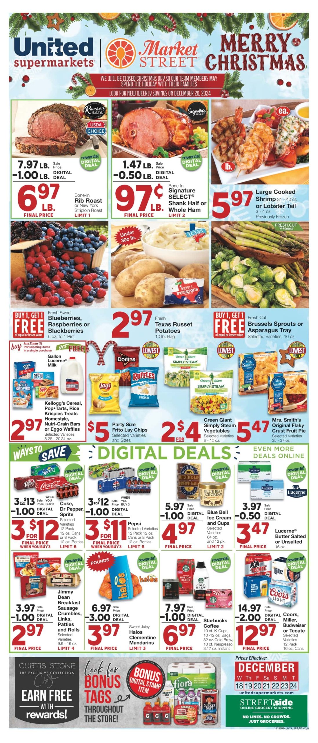 United Supermarkets Weekly Ad 12 18 24 - Page 1