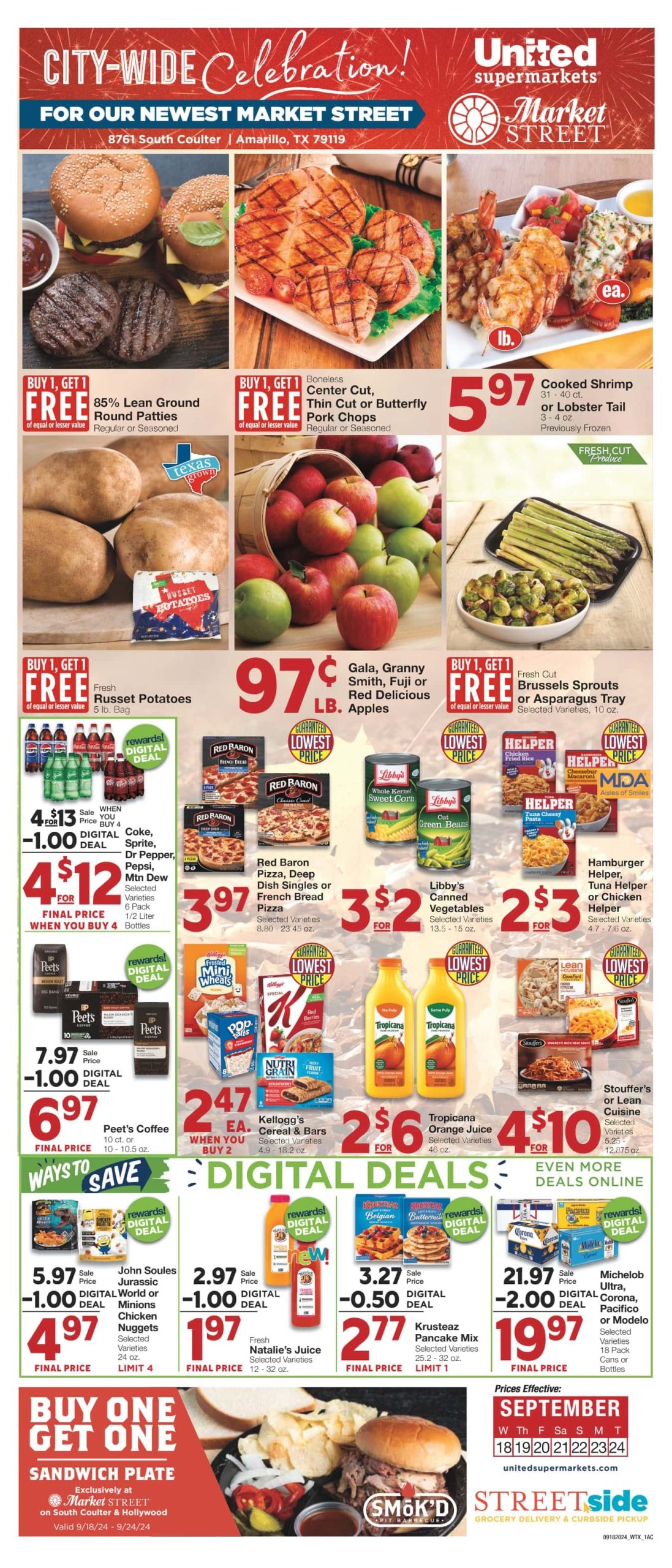 United Supermarkets Weekly Ad 9 18 24 - Page 1