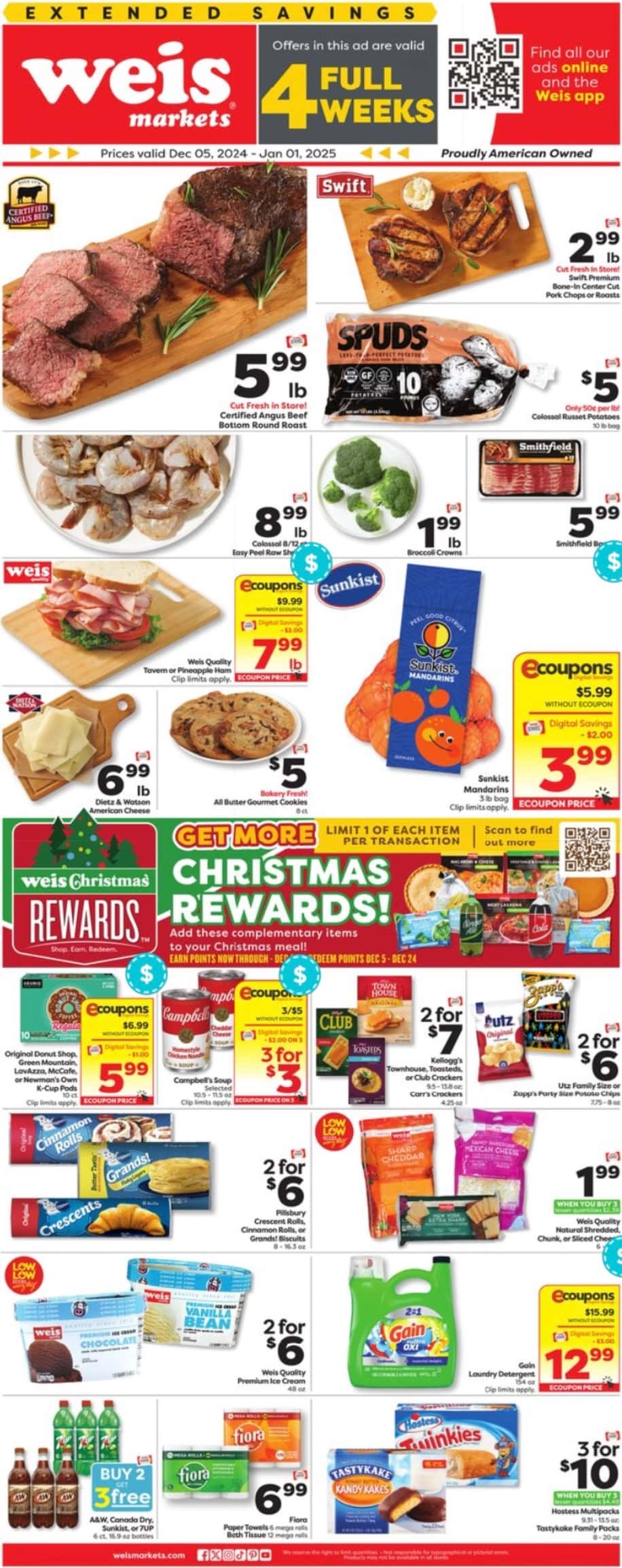 Weis Weekly Ad 12 12 24 - Page 1