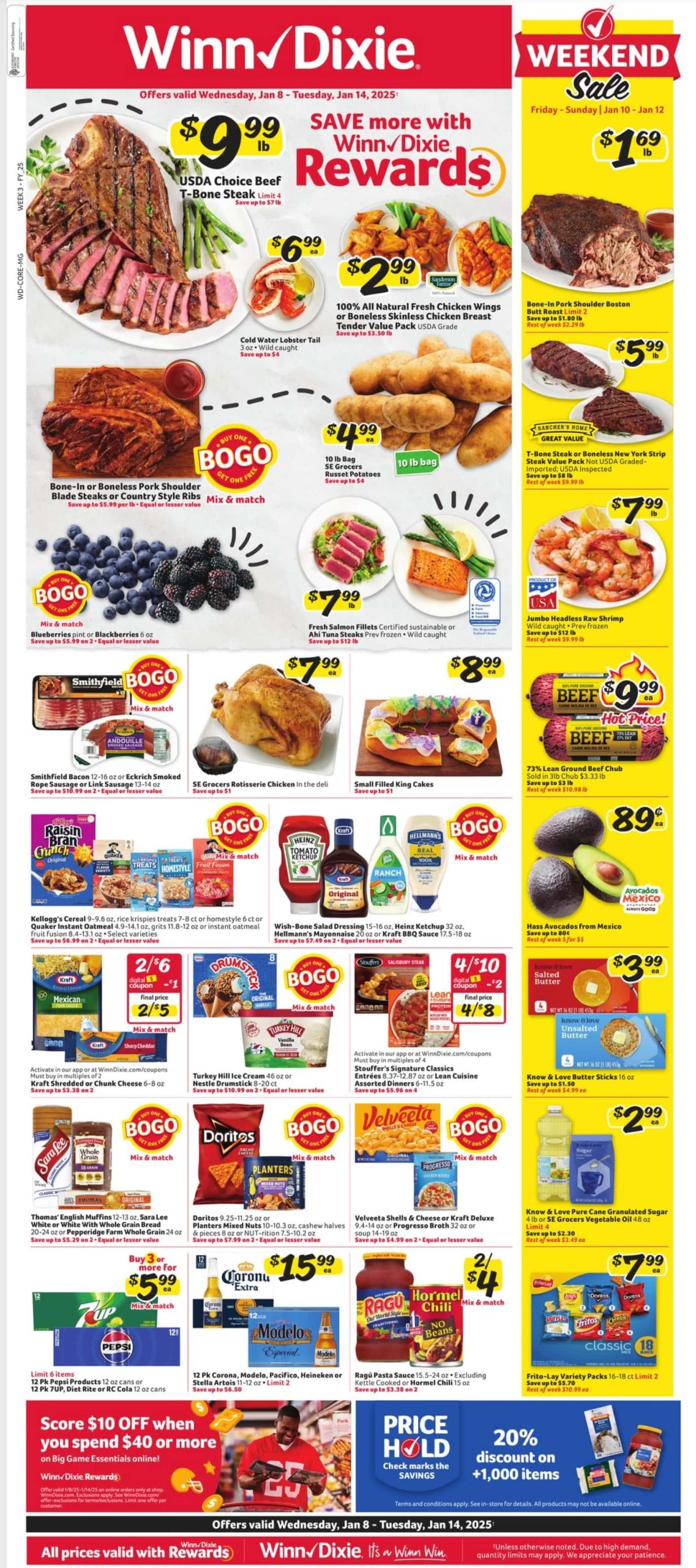 Winn Dixie Weekly Ad 1 8 25 - Page 1