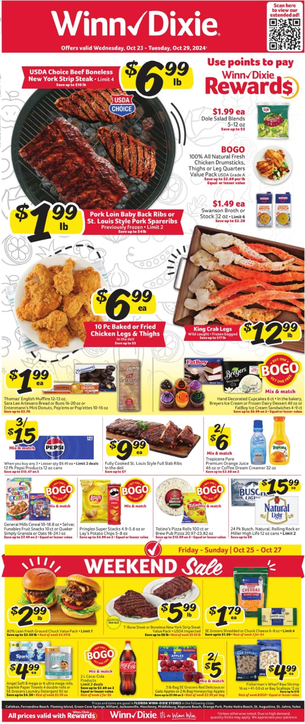 Winn Dixie Weekly Ad 10 23 24 - Page 1